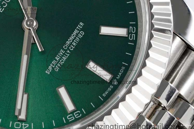 MiroTime 1220 Functional DateJust 41mm 126334 DIWF 1:1 Best Edition 904L Steel Green Sunburst Dial on Jubilee Bracelet SA 2305